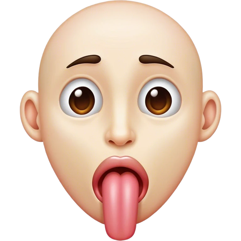 Long tongue emoji