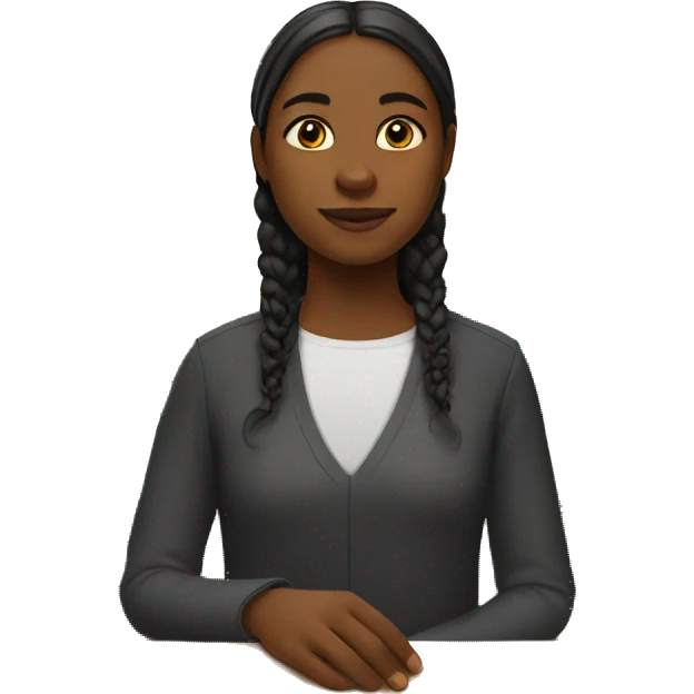 Girl in church emoji