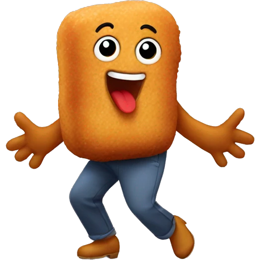 Chicken nugget dancing emoji