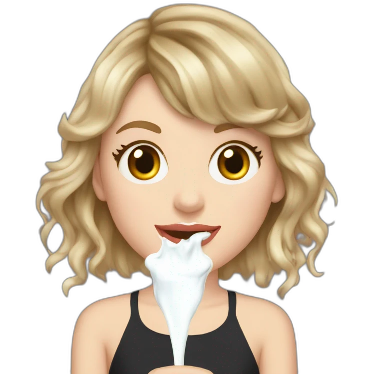 taylor-swift-milk-on-face emoji