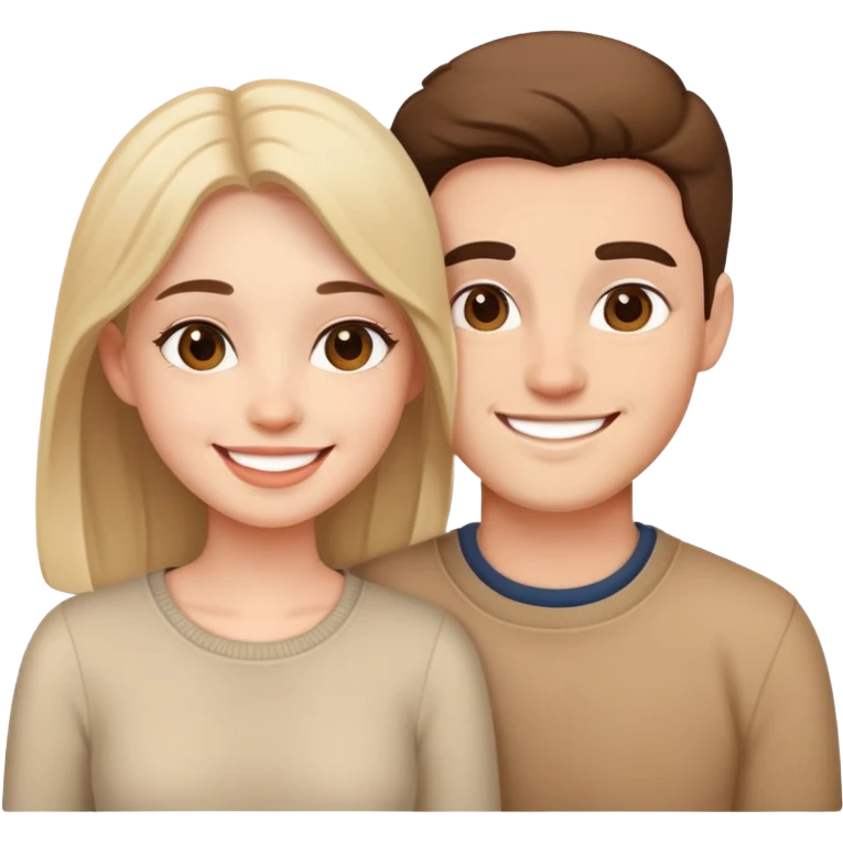 Cute couple  emoji