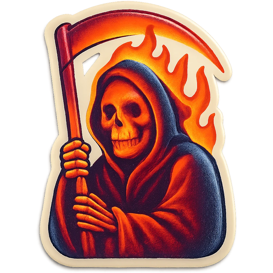 fire grim reaper emoji