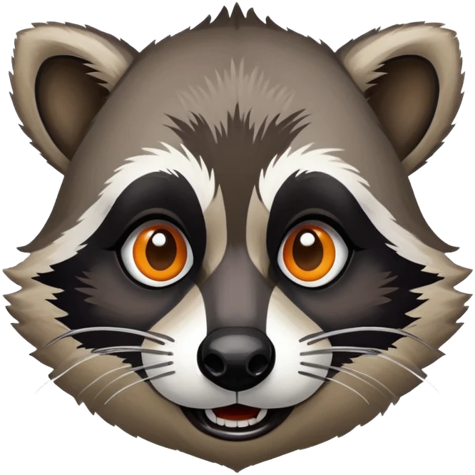 crazy raccoon  emoji