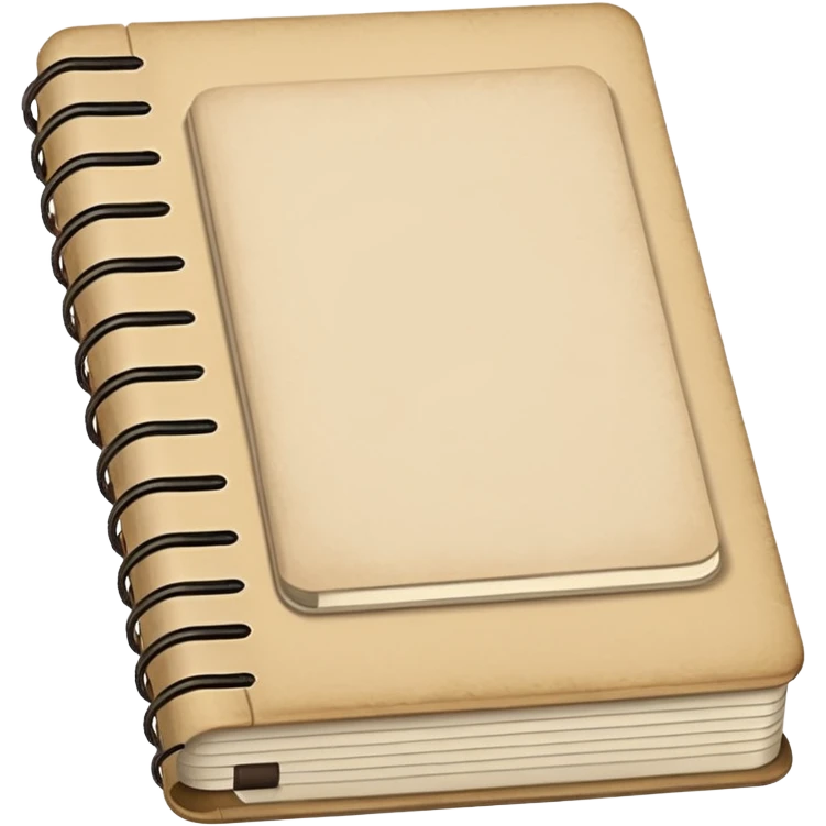Beige notebooks emoji