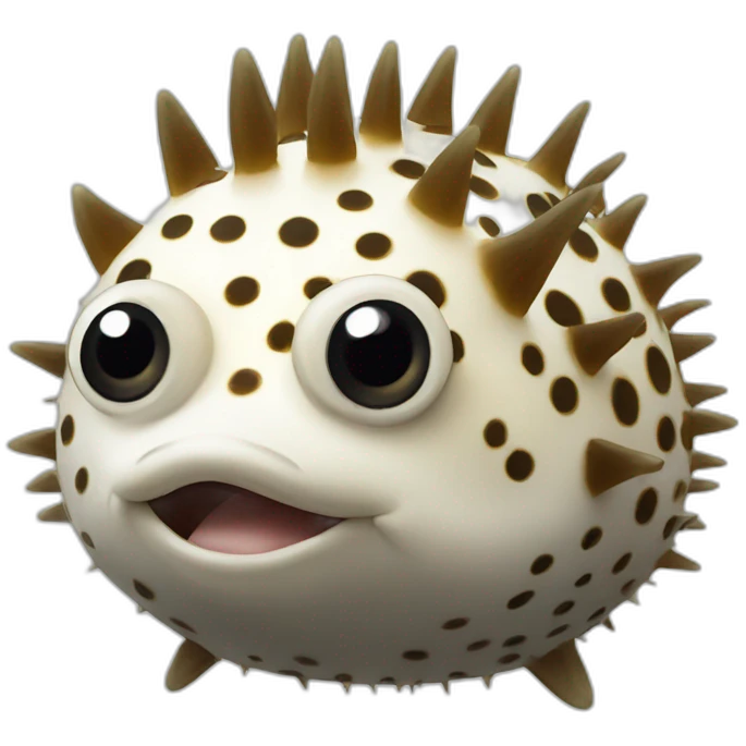 cute porcupinefish emoji
