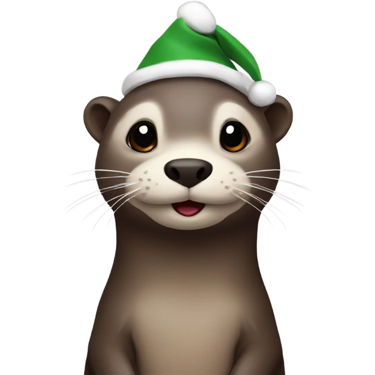 Otter merry Christmas emoji