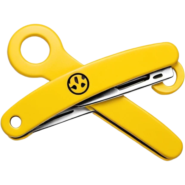 Yellow claw hair clip emoji
