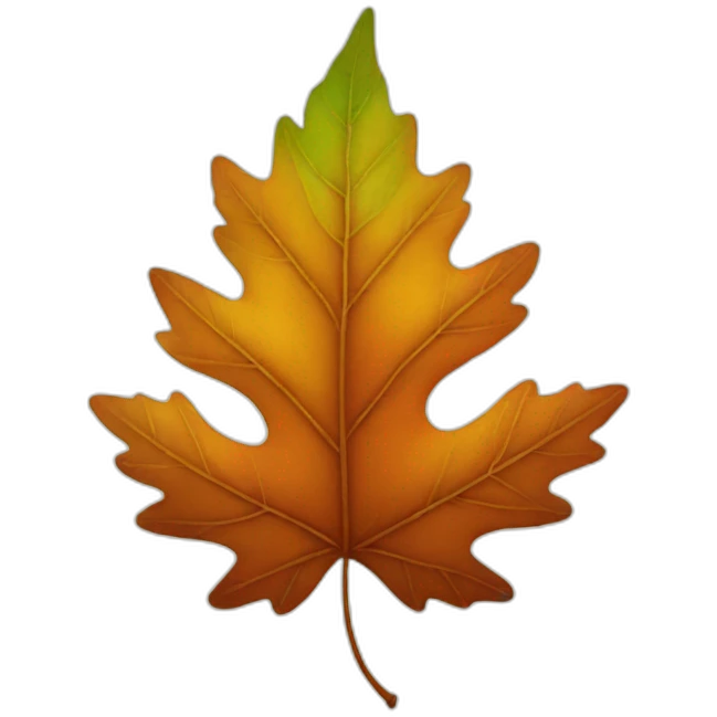 autumn leaf emoji