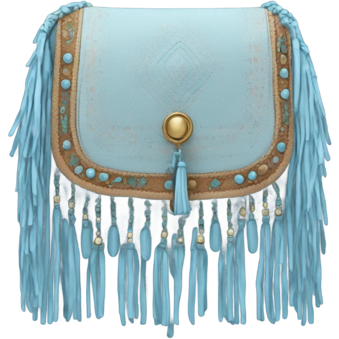 Light blue boho bag emoji