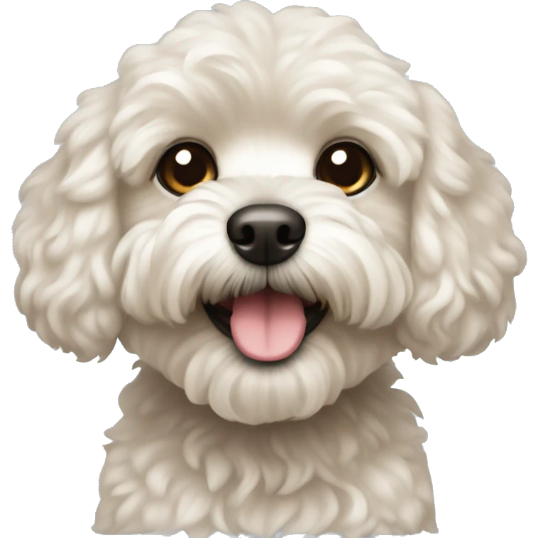 Dog maltipoo emoji