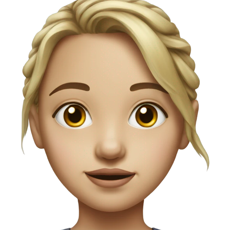 realistic portrait of girl emoji