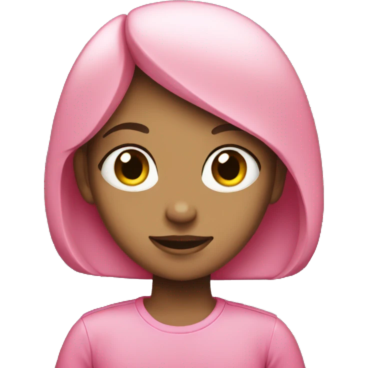 pink girl split emoji