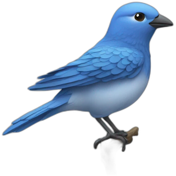 青い鳥人 emoji