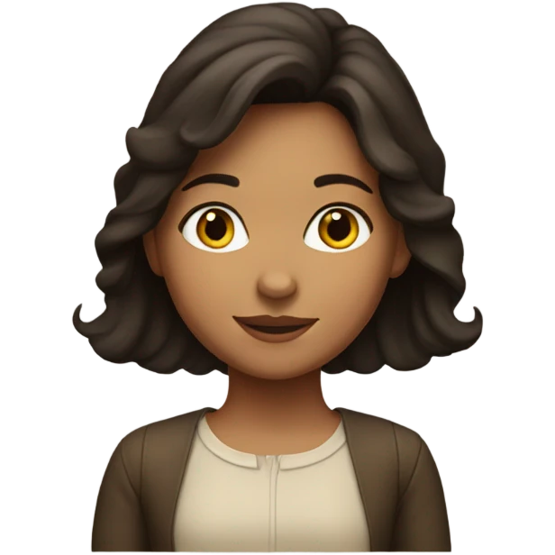 brunette daughter  emoji