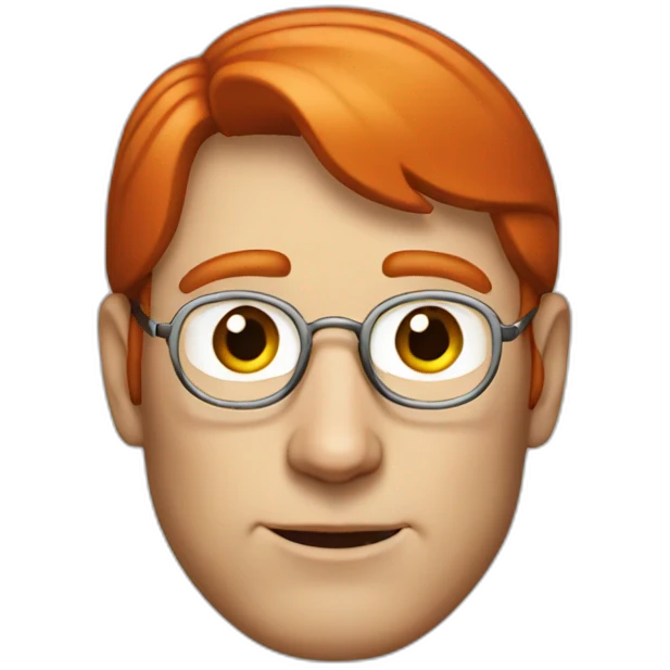 Steve Jobs with red hair emoji
