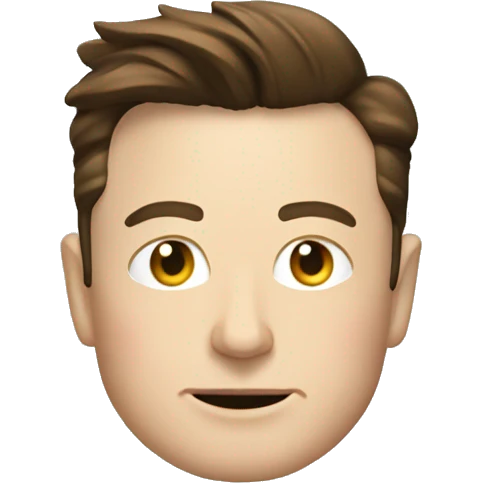 Elon musk in a car emoji