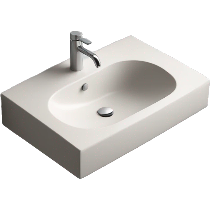 One wash basin modern front emoji