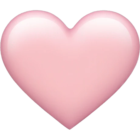 light pink heart emoji