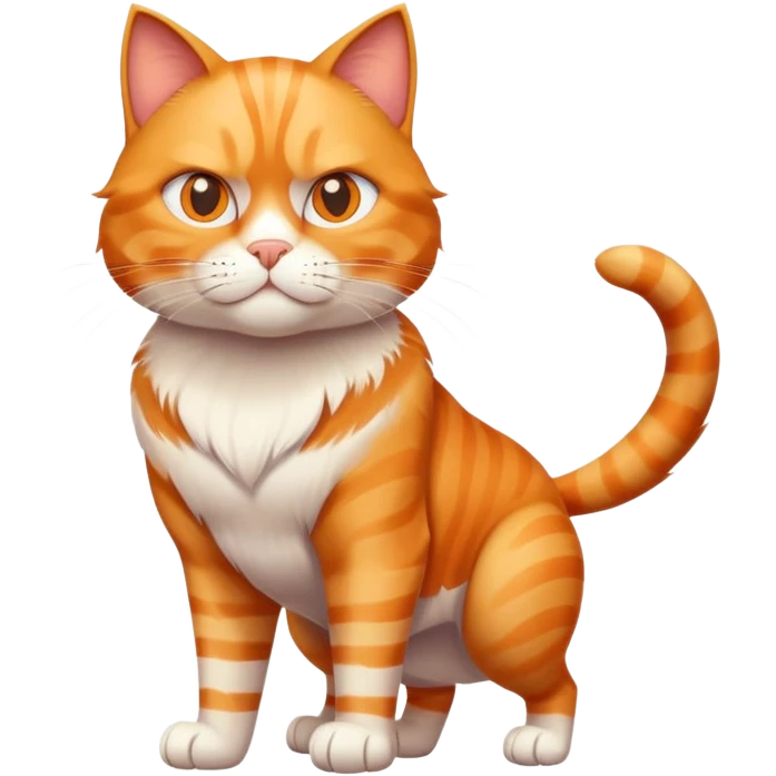 Hyper Muscular Cat with a 10 pack emoji
