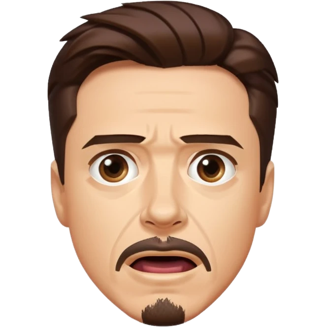 suprised tony stark emoji