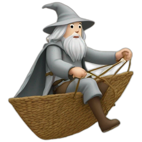 Gandalf en parapente emoji
