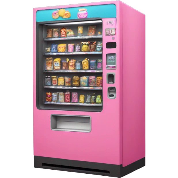 Pink vending machine  emoji