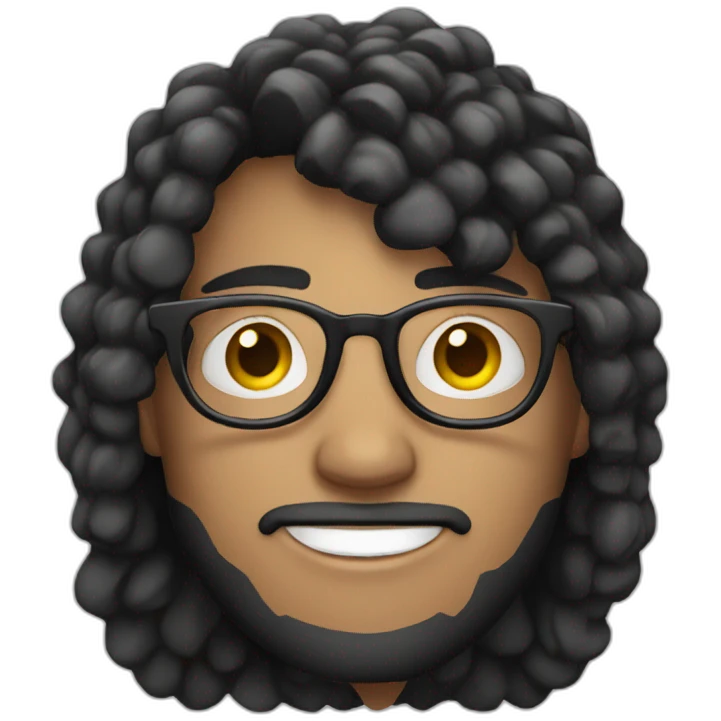 white-male-brunette-black-round-glasses emoji