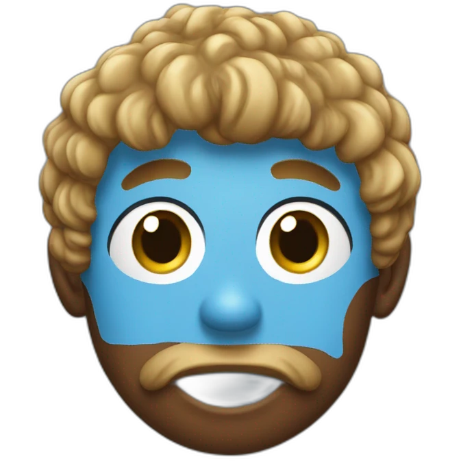 poo face with lazio shirt emoji