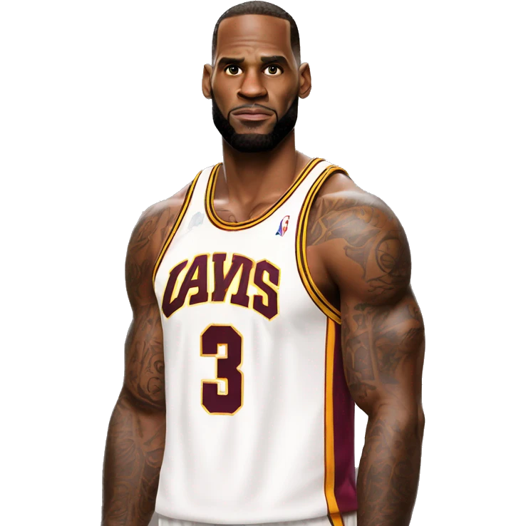 serious Le Bron James in tanktop emoji