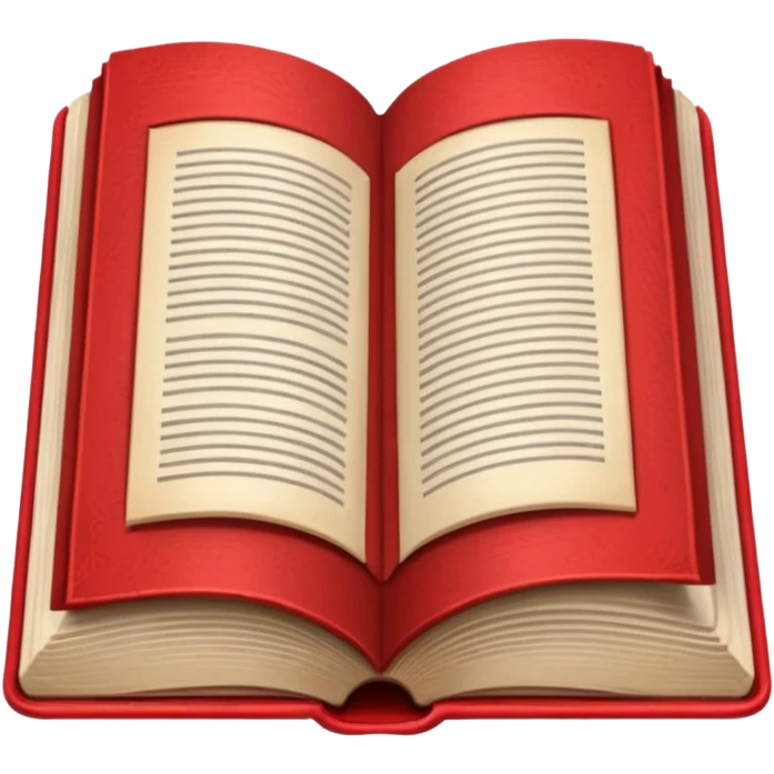 open book with completely red pages emoji