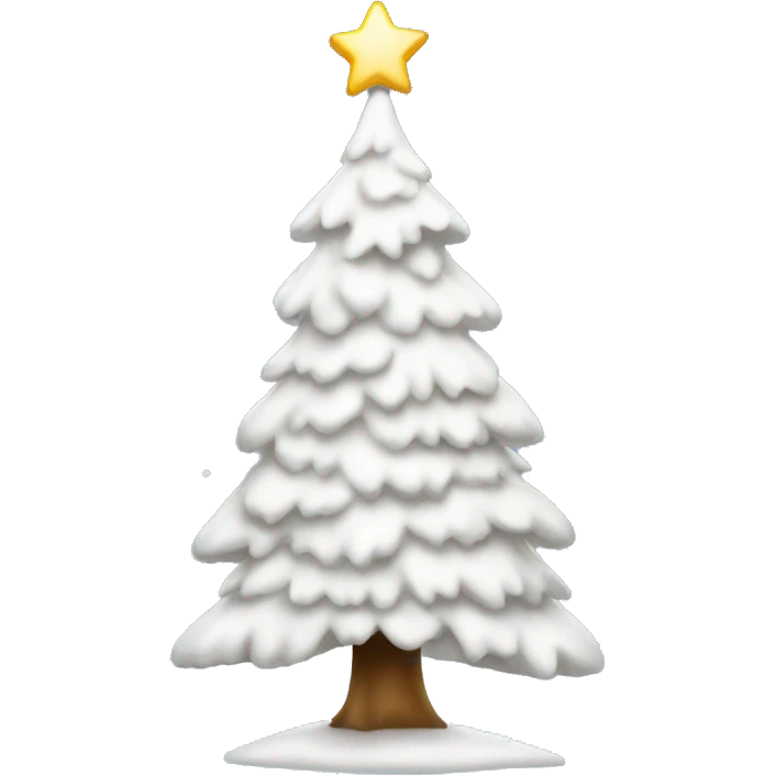 white christmas tree emoji