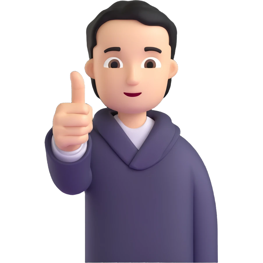 pointing finger emoji