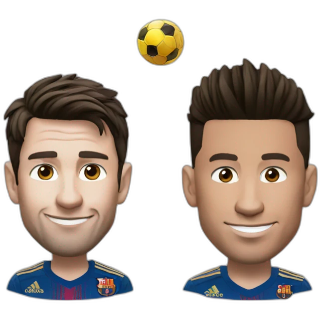Lionel Messi and cristiano Ronaldo emoji