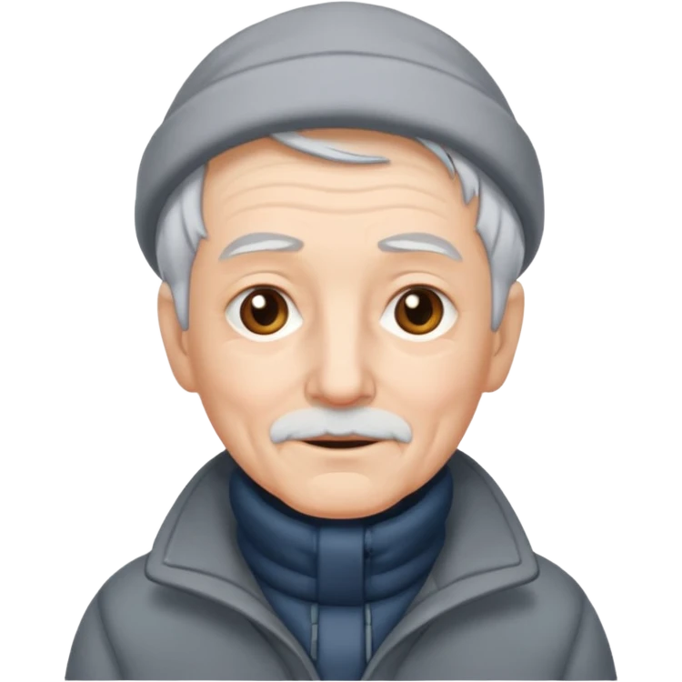 elderly winter emoji