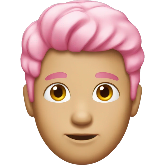 guy with pink hair  emoji