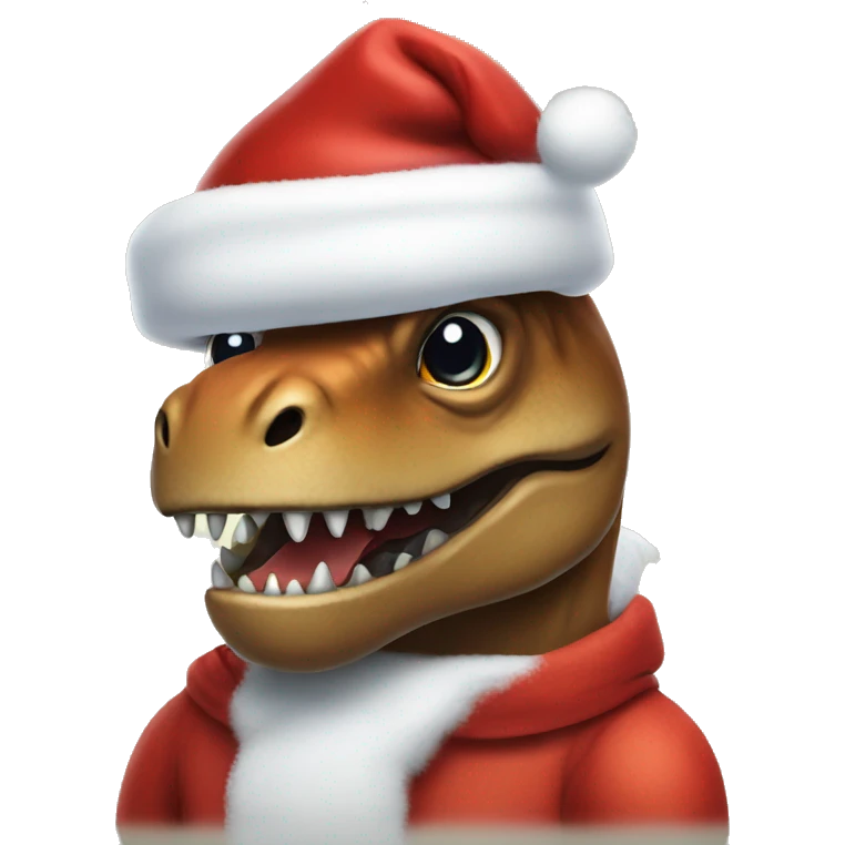 trex Santa emoji