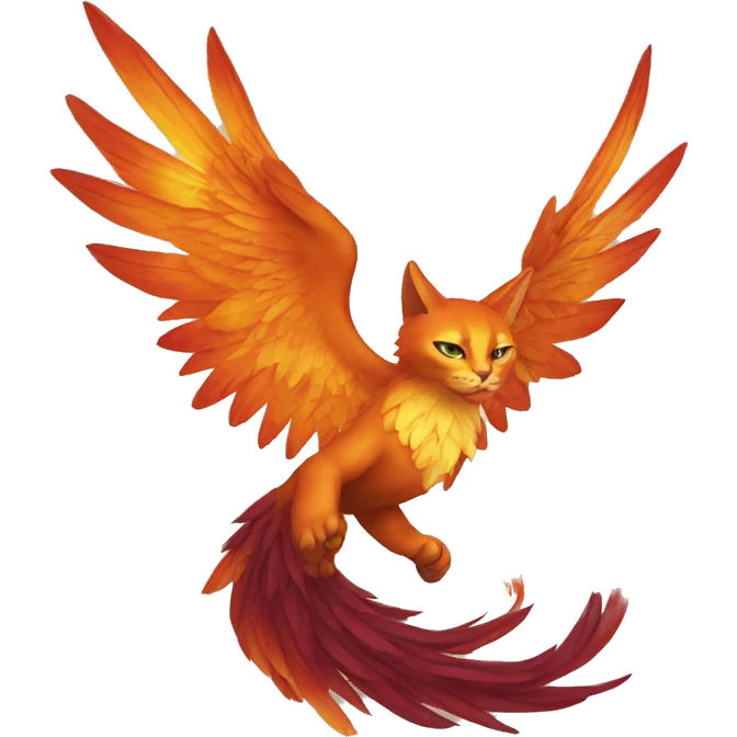 cat phoenix rising emoji