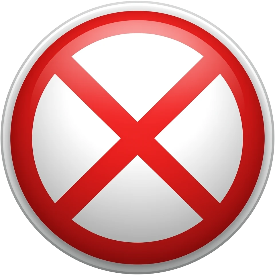 panneau sens interdit emoji