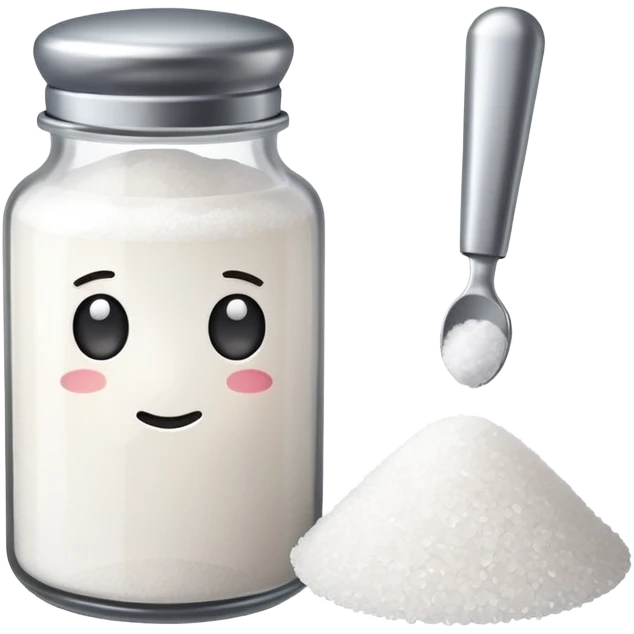 emoji next to salt emoji