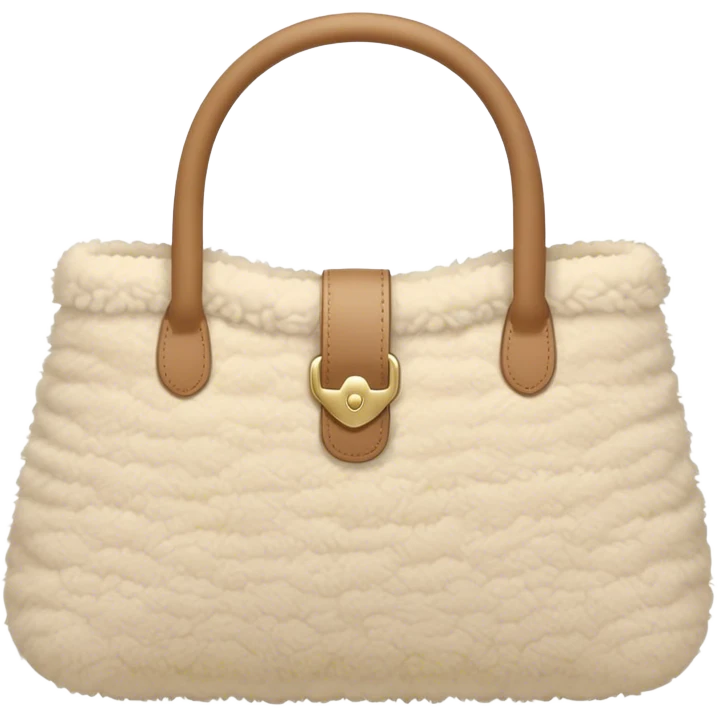 beige sherpa purse emoji