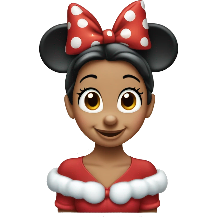 Christmas Minnie Mouse  emoji