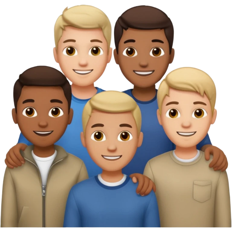 boyband with 5 member emoji