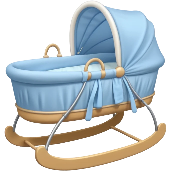 blue baby bassinet emoji