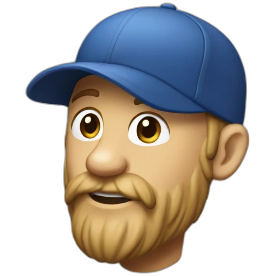 Carlin avec une casquette emoji