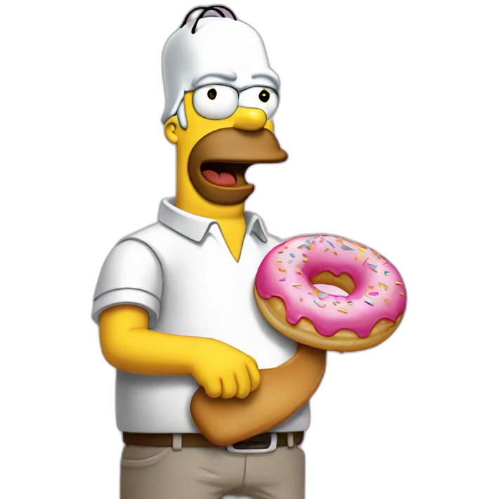 homer comiendo donuts emoji