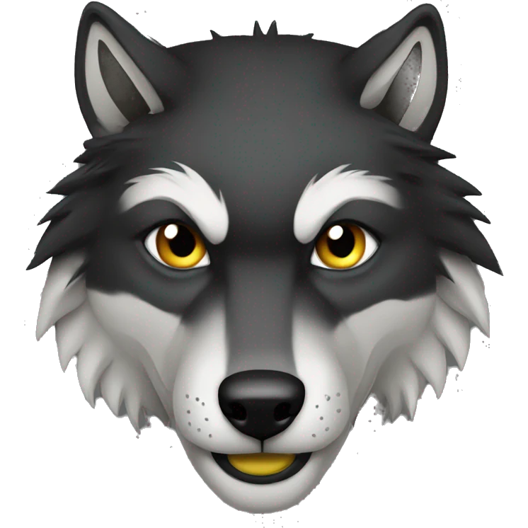 Black wolf warrior  emoji