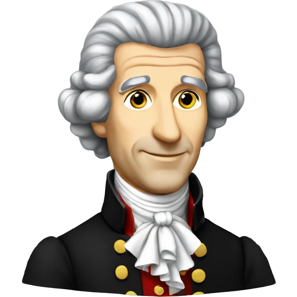 joseph haydn with wig standing emoji