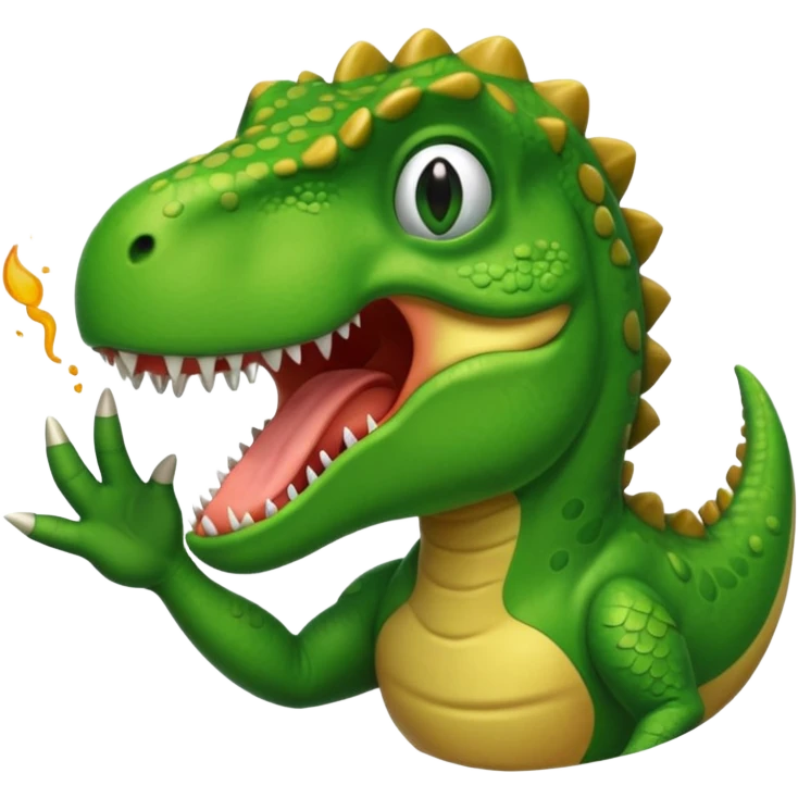 Cute T. rex blowing. A kiss  emoji