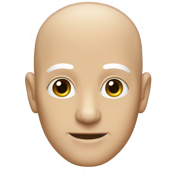 bald white man emoji
