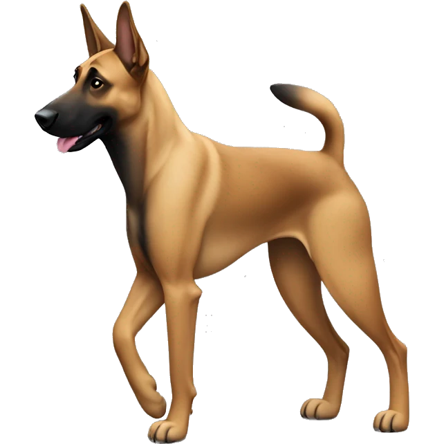 malinois dog marche, walking emoji